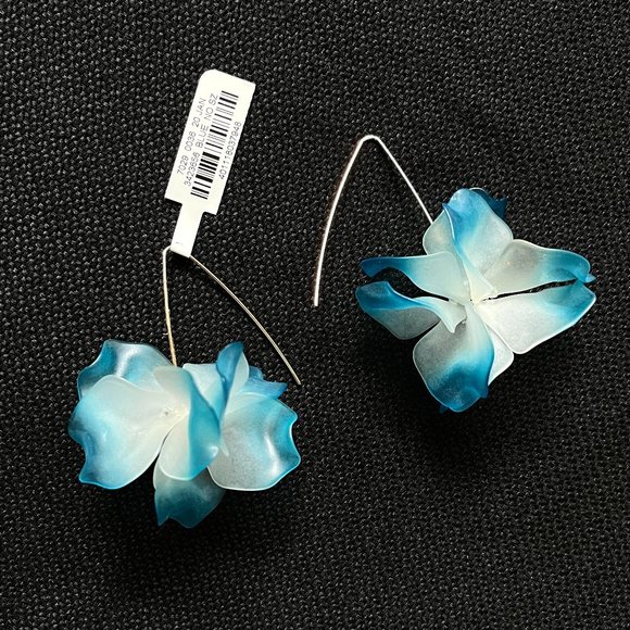 NWT NM Acrylic Drop Dangle Flower earrings - Picture 5 of 7